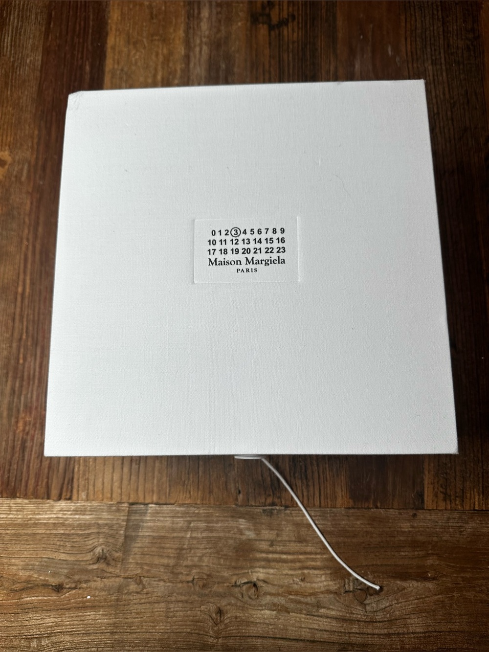 Maison Martin Margiela White Square Decorative Box Lantern empty box